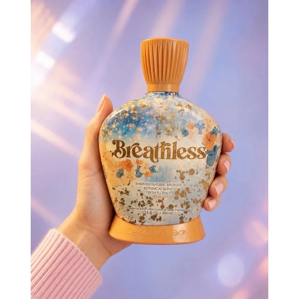 Designer Skin Breathless Shimmer Natural Bronzer Indoor Tanning Lotion 13.5 oz